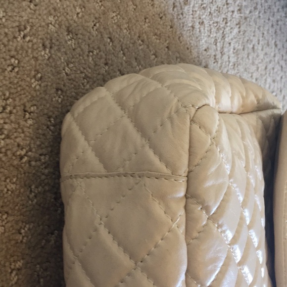 White Italian Leather Bag - Picture 6 of 8